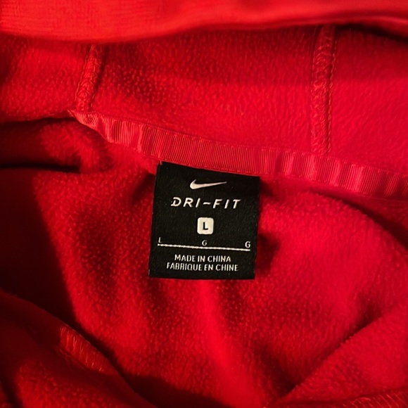 Ohio State Buckeye Nike Elite Dry -Fit Basketball Hoodie Size Large Red - Picture 3 of 4